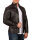Slim Fit Echtlederjacke Herren Silver Zipper 20RS20LUX Black M