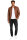Reichstadt Herren Slim Fit Bikerjacke Silver Zipper 20RS20LUX Brown XL