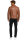 Reichstadt Herren Slim Fit Bikerjacke Silver Zipper 20RS20LUX Brown XL