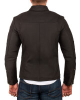 Reichstadt Herren Slim Fit Bikerjacke Silver Zipper 20RS20LUX Grey XXXL
