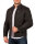 Slim Fit Echtlederjacke Herren Silver Zipper 20RS20LUX Grey XXXL