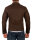 Slim Fit Jacke Herren Gunmetal Zipper20RS22LUX Brown XS