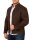 Slim Fit Jacke Herren Gunmetal Zipper20RS22LUX Brown XS