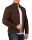 Slim Fit Jacke Herren Gunmetal Zipper20RS22LUX Brown XS