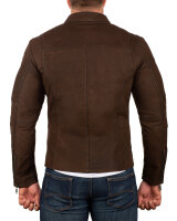 Slim Fit Jacke Herren Gunmetal Zipper20RS22LUX Brown S