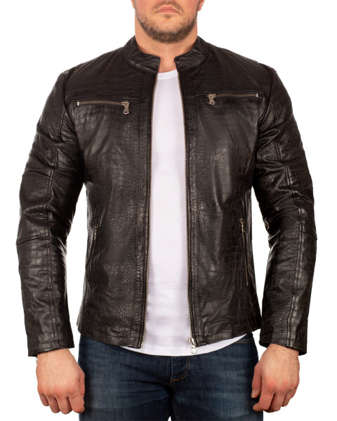 Herren Echtleder Jacke 20RS24 LUX Crocodile