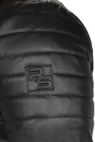 Reichstadt Herren Slim Fit Lederjacke Silver Zipper RS003LUX Black XL