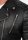 Reichstadt Herren Slim Fit Lederjacke Silver Zipper RS003LUX Black XL