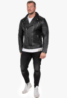 Herren Jacke RS003 LUX - Black - Silver Zipper XXL