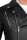 Slim Fit Echtlederjacke Herren Silver Zipper RS003LUX Black XXXL