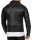 Reichstadt Herren Slim Fit Lederjacke Silver Zipper  RS006LUX Black XS