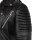 Reichstadt Herren Slim Fit Lederjacke Silver Zipper  RS006LUX Black M