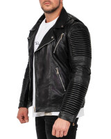 Herren Jacke RS006 LUX - Black - Silver Zipper XL