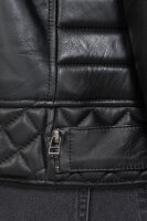 Reichstadt Herren Slim Fit Kunstleder  RS008PU Black - Black Zipper L