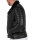 Slim Fit Echtlederjacke Herren Black Zipper RS008LUX Black L