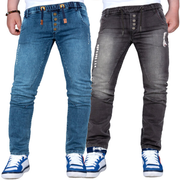 Reichstadt Kinder Slim Fit Jogging Jeans Stonewashed RS105