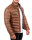 Regular Fit Jacke Herren Echtleder 19RS016 Brown XXL