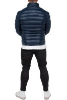 Regular Fit Jacke Herren Echtleder 19RS016 Navy XS