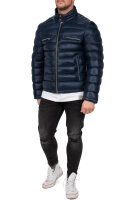 Herren Bomber Echtleder Jacke RS016 Navy S