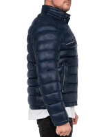 Regular Fit Jacke Herren Echtleder 19RS016 Navy L