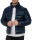 Herren Bomber Echtleder Jacke RS016 Navy L