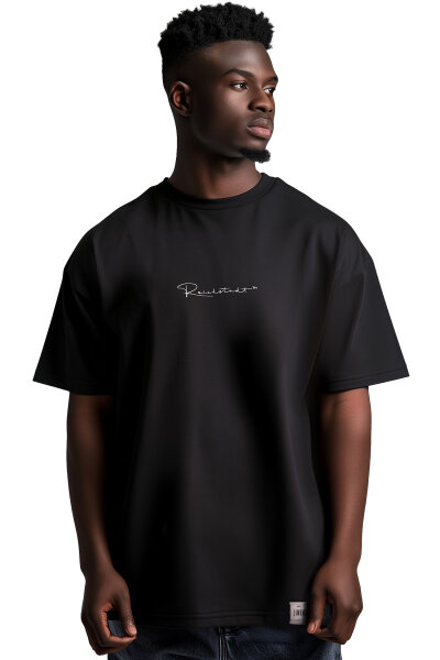 Reichstadt Herren Oversized Kurzarmshirt 22RS033 Black XS