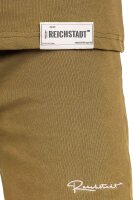 Oversized T-Shirt Herren Logoschriftzug 22RS033 Khaki M