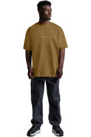 Oversized T-Shirt Herren Logoschriftzug 22RS033 Khaki XXL