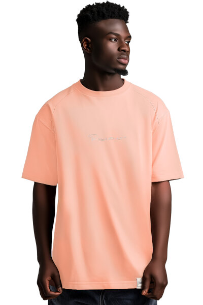 Oversized T-Shirt Herren Logoschriftzug 22RS033 Old Pink M