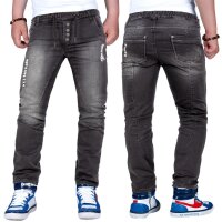 Slim Fit Jogging Jeans Kinder Stonewashed  RS105 Black (164)