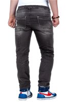 Slim Fit Jogging Jeans Kinder Stonewashed  RS105 Black (164)
