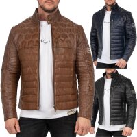 Reichstadt Herren Slim Fit Bikerjacke Echtleder 22RS31LUX