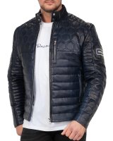 Reichstadt Herren Slim Fit Bikerjacke Echtleder 22RS31LUX