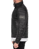 Reichstadt Herren Slim Fit Bikerjacke Echtleder 22RS31LUX Black XS