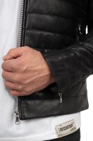 Slim Fit Echtlederjacke Herren Echtleder 22RS31LUX Black XS