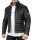 Slim Fit Echtlederjacke Herren Echtleder 22RS31LUX Black XS