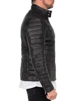Slim Fit Echtlederjacke Herren Echtleder 22RS31LUX Black L