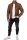 Slim Fit Echtlederjacke Herren Echtleder 22RS31LUX Cognac XXL