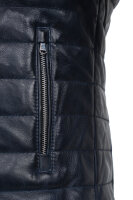 Slim Fit Echtlederjacke Herren Echtleder 22RS31LUX Navy S