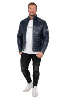 Slim Fit Echtlederjacke Herren Echtleder 22RS31LUX Navy M