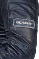 Reichstadt Herren Slim Fit Bikerjacke Echtleder 22RS31LUX Navy 3XL