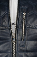 Slim Fit Echtlederjacke Herren Echtleder 22RS31LUX Navy 3XL