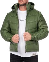 Regular Fit Jacke Herren Echtleder 22RS032LUX Khaki XXL