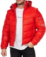 Regular Fit Jacke Herren Echtleder 22RS032LUX Red XXL