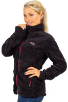 Reichstadt Damen Regular Fit Flauschige Jacke Kuschelige 22RSW002 Black XL