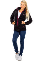 Reichstadt Damen Regular Fit Flauschige Jacke Kuschelige 22RSW002 Black XL