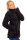 Reichstadt Damen Regular Fit Flauschige Jacke Kuschelige 22RSW002 Black XL