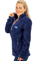 Reichstadt Damen Regular Fit Flauschige Jacke Kuschelige 22RSW002 Navy S