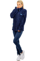 Reichstadt Damen Regular Fit Flauschige Jacke Kuschelige 22RSW002 Navy S