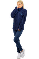 Reichstadt Damen Regular Fit Flauschige Jacke Kuschelig 22RSW002 Navy M